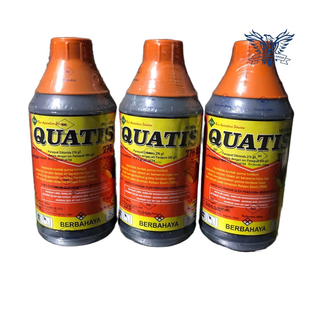 Jual Herbisida Quatis 276SL Basmi Rumput Gulma Dan Alang Isi 1 Liter ...