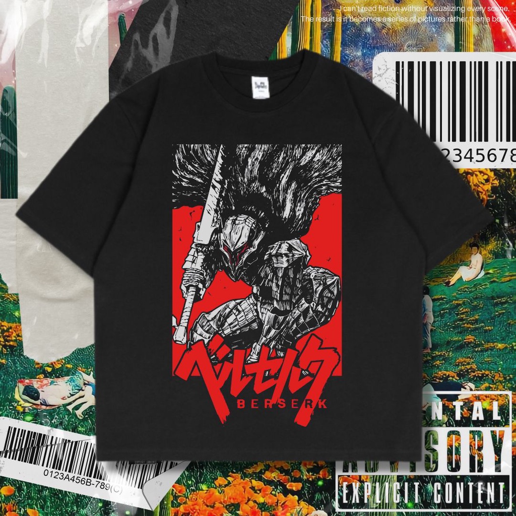 Jual Psycho Crucify Berserk Oversized T Shirt Kaos Berserk Kaos