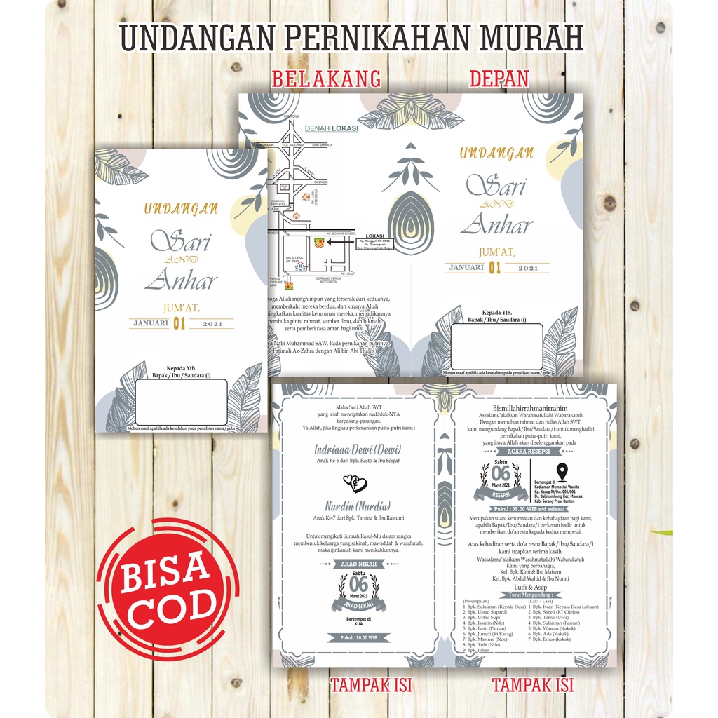 Jual Undangan Pernikahan & Khitanan | Shopee Indonesia