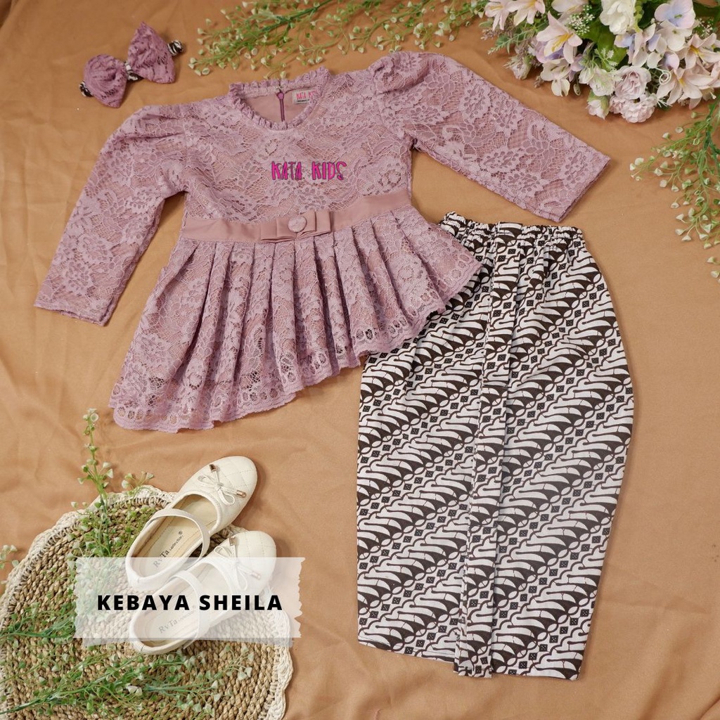 Jual Kebaya Anak / Setelan Kebaya Anak / Kebaya Anak Perempuan Panjang