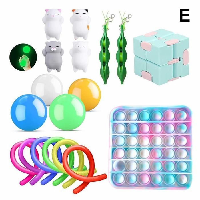 Jual Toys Paket Mainan Sensory Fidget Toy Set Stress Relief Dan Axienty
