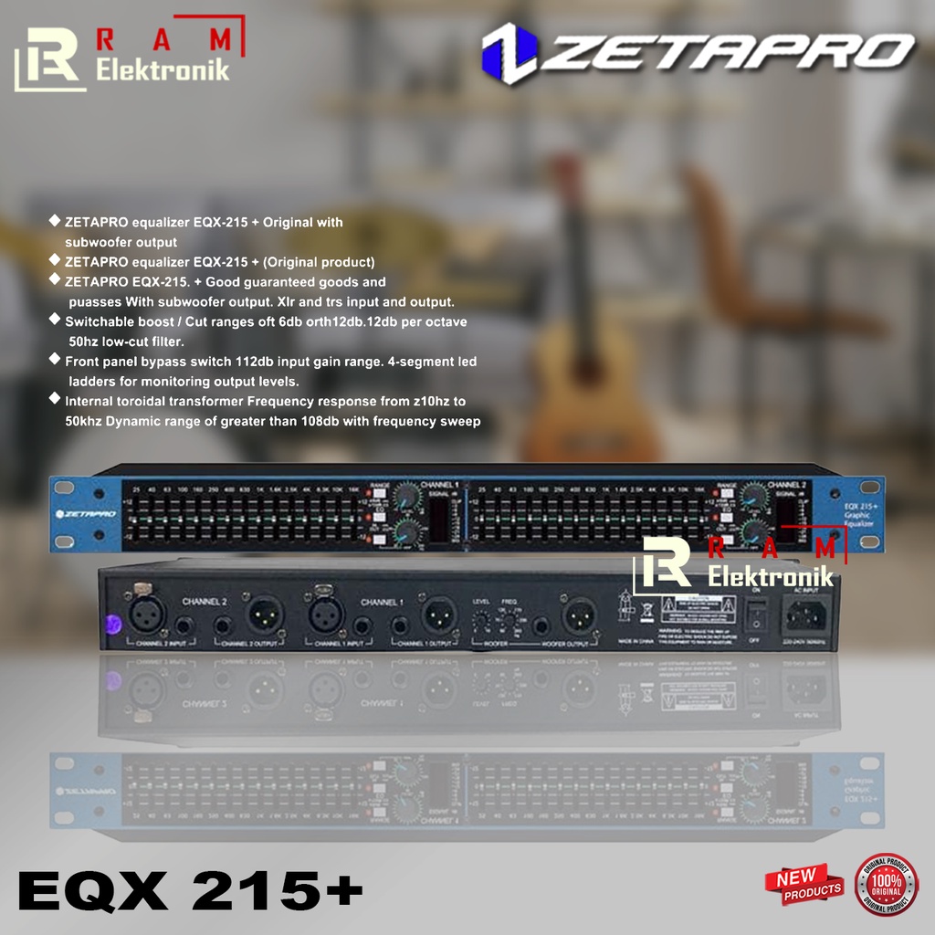 Jual EQX EQ Equalizer ZETAPRO 215+ / 215 + / 215 Plus Subwoofer