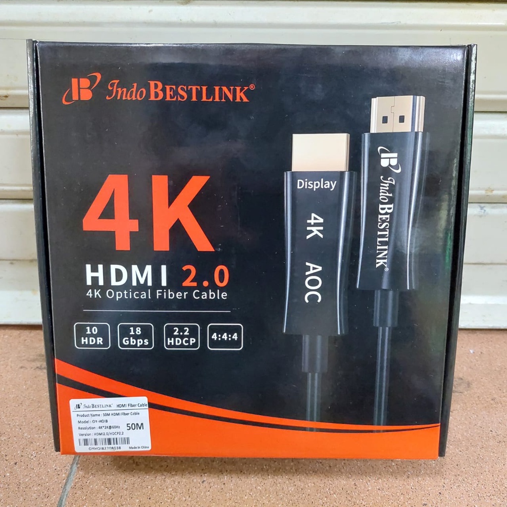 Jual Kabel HDMI 2.0 50m Bestlink Fiber Optic 50 Meter 4K UHD 2160P ...