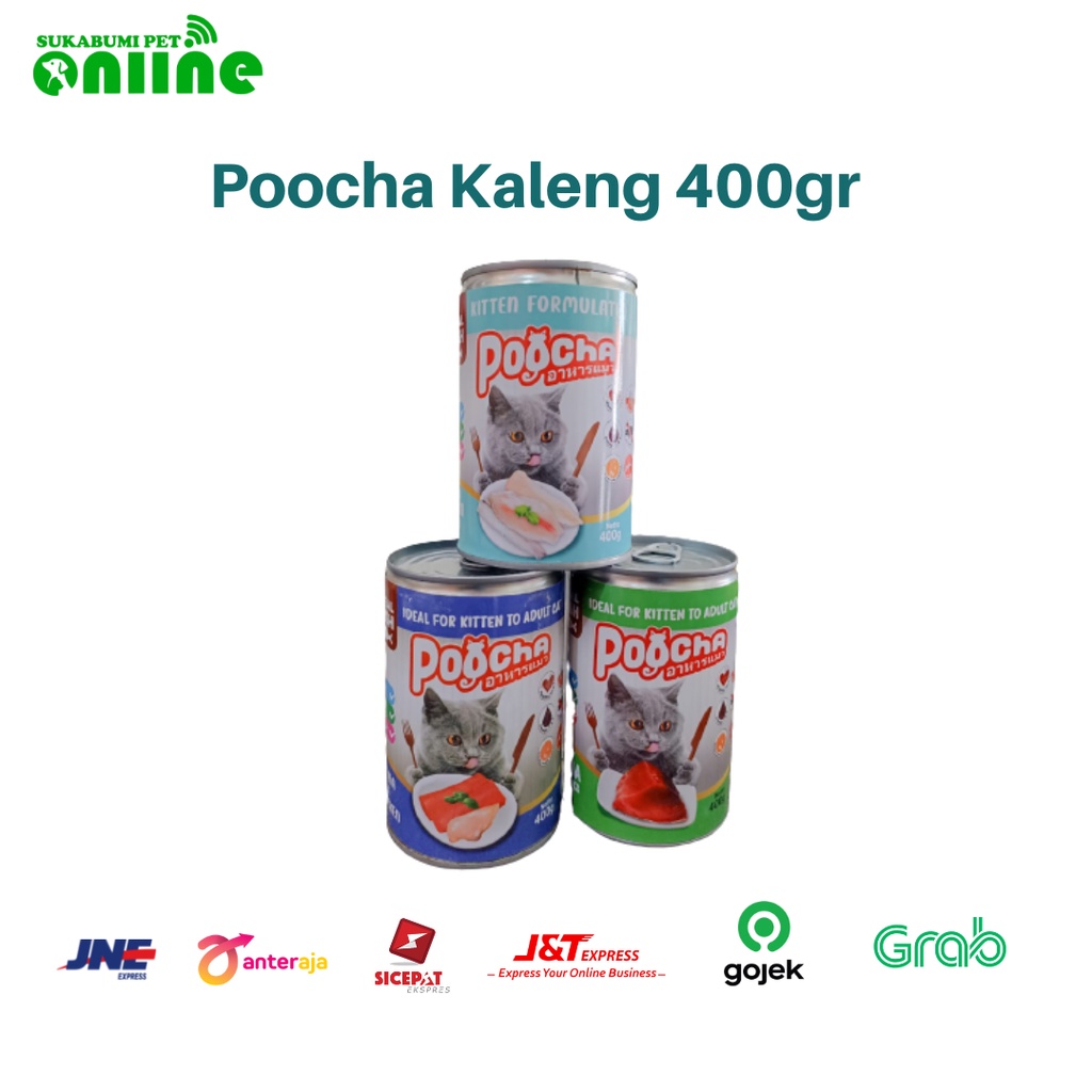 Jual Poocha Kaleng 400gr Makanan Kucing Wet Food Cat Food 400 gr Poocha ...