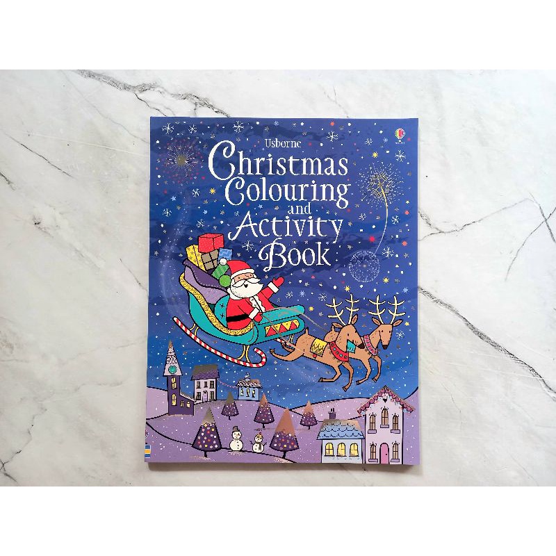 Jual Original Usborne Christmas Colouring and Activity Book Shopee