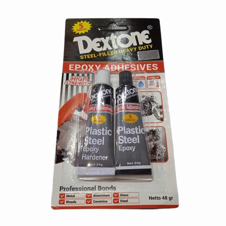 Jual Lem Dextone 5 Menit ASLI | Lem Besi | Lem Epoxy | Lem Kaca | Lem ...