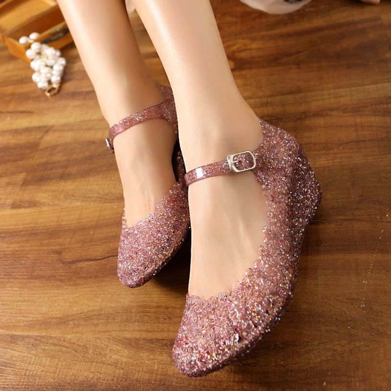sandal wedges jelly