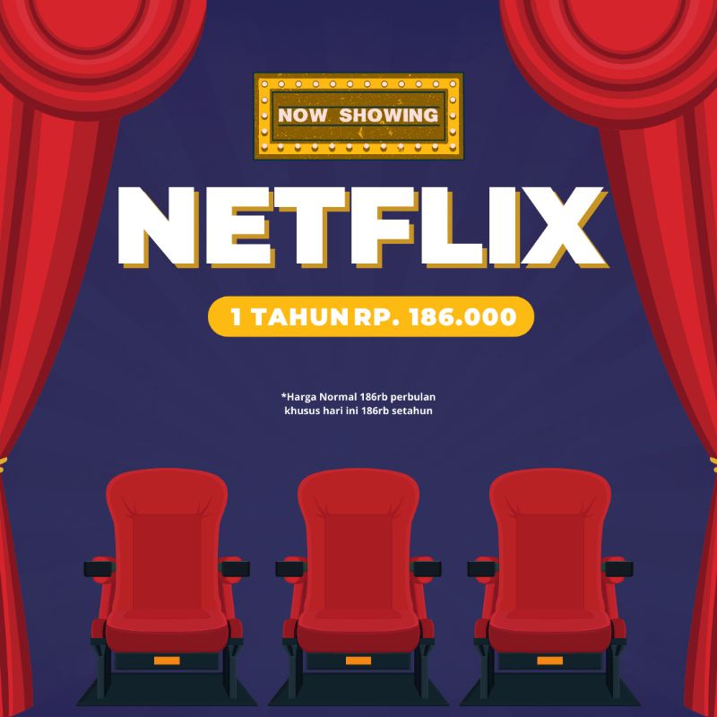 Jual Netflix Premium Private Account 1 Tahun 4 Device | Shopee Indonesia