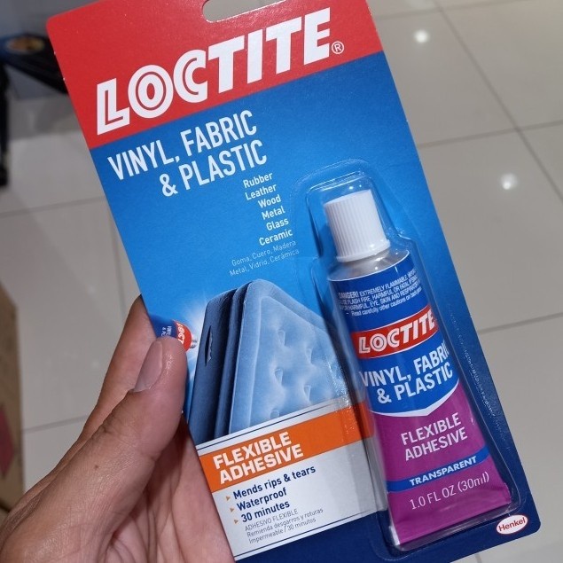 Jual Loctite Vinyl Fabric Plastic Flexible Adhesive Transparent Glue