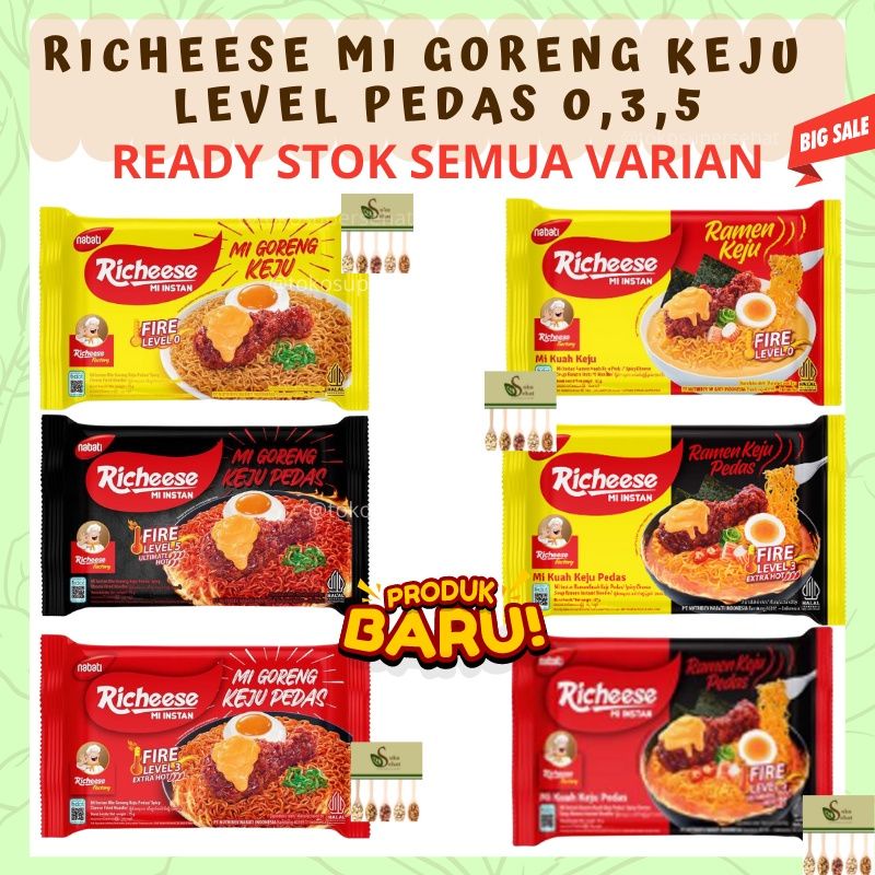 Jual READY TANPA PO MIE RICHEESE MI RECHEES MIE RICHEES SEMUA VARIANT ...