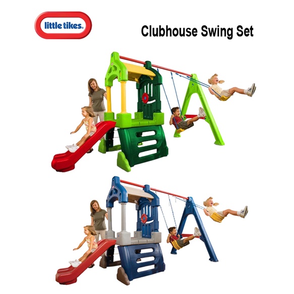 Little tikes best sale swing set clubhouse