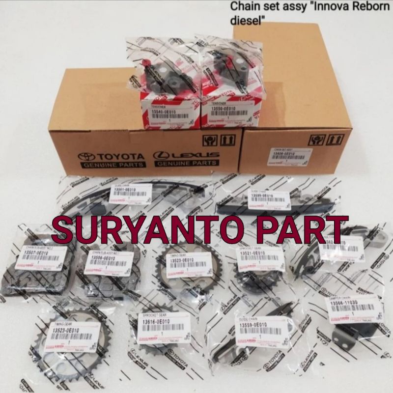 Jual Chain Assy Set Timing Chain Rantai Keteng Set Toyota Innova Reborn ...