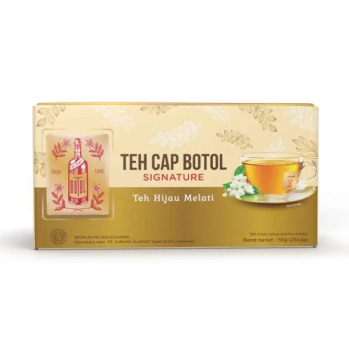 Jual Teh Celup Botol Jasmine Tea Teh Melati Signature 25 X 2 Gr