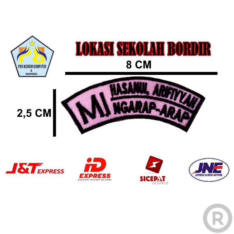 Jual Lokasi Sekolah Bordir Bordir Nama Custom Bed Sekolah Shopee