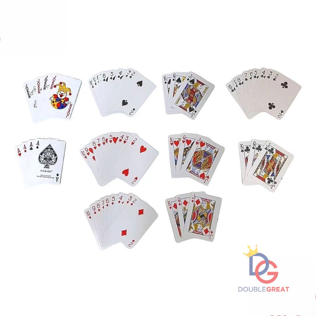 Jual DOUBLE GREAT PERMAINAN KARTU REMI POKER E/I GRADE 727 ORIGINAL