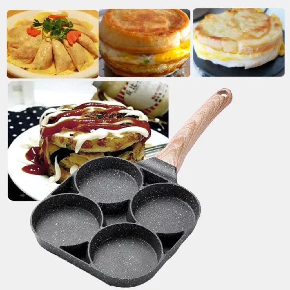 Jual Burger egg grill pan suggo 4 lubang Wajan Anti Lengket Shopee