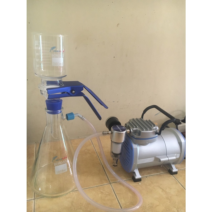 Jual Set 2 IN 1 Glass Vacuum Filtration Rubber with Vacuum Pump Rocker ...