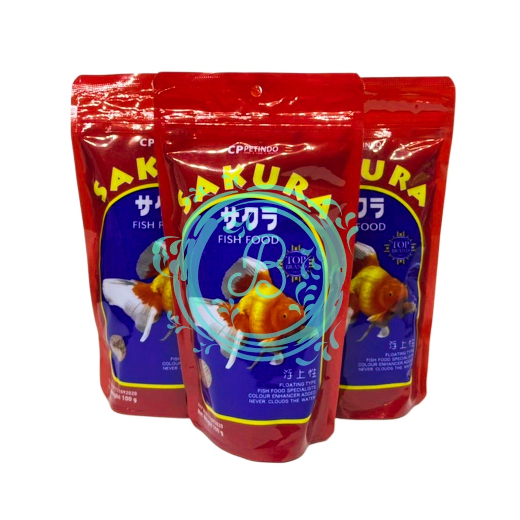 Jual Sakura Fish Food 100g Pelet Pakan Makanan Ikan Hias 100 Gram 100gr