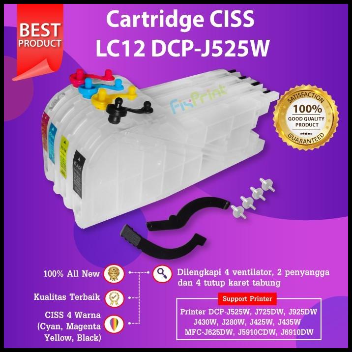 vhbw cartucce vuote ricaricabili multicolore compatibile con Brother DCP-J715W, DCP-J715, MFC-250 stampante CISS (compatibile, confezione da 4