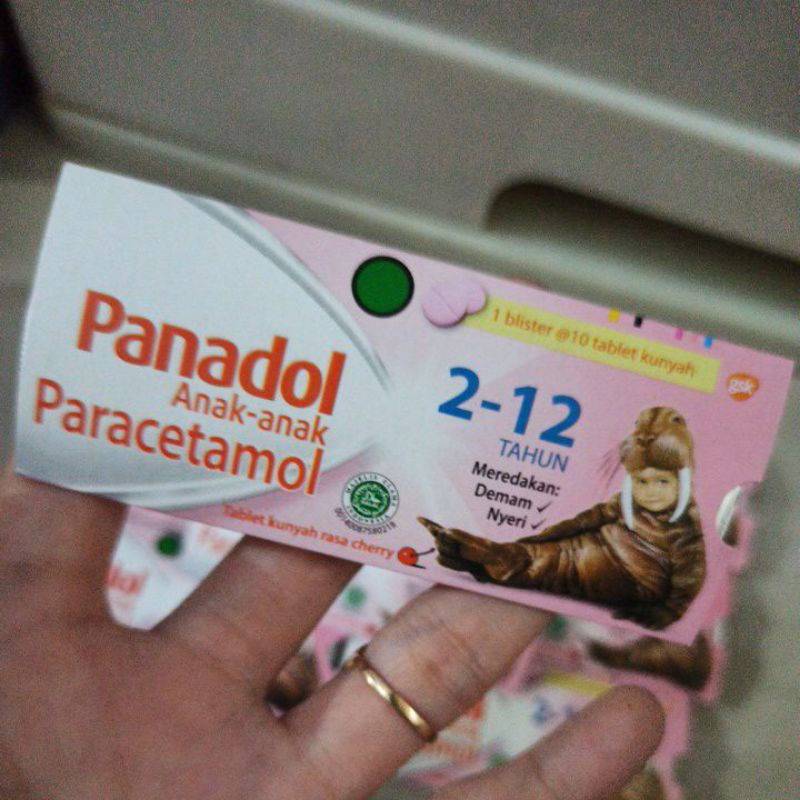 Jual Panadol Paracetamol Anak Obat Demam Strip 10 Tablet Shopee Indonesia