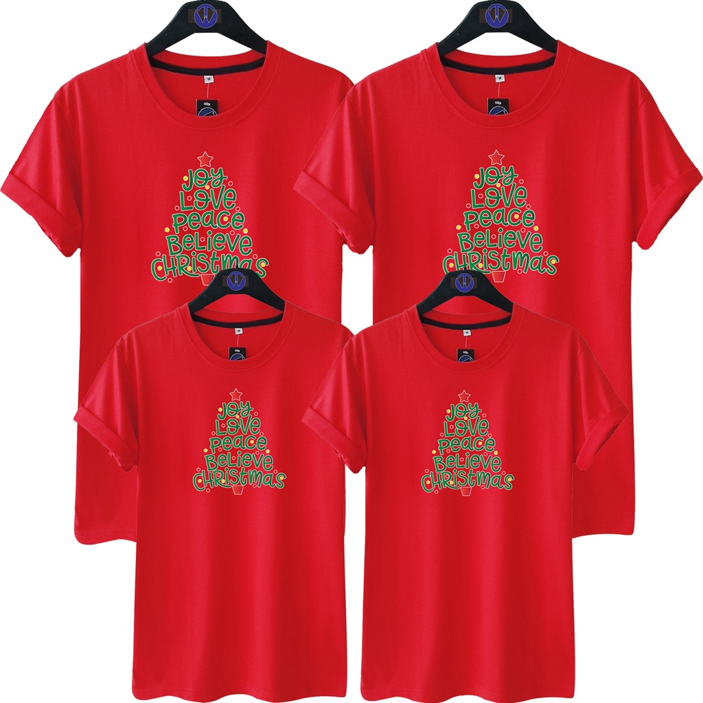 Jual KAOS NATAL JOY LOVE PEACE BELIEVE CHRISTMAS B / KAOS KELUARGA ...