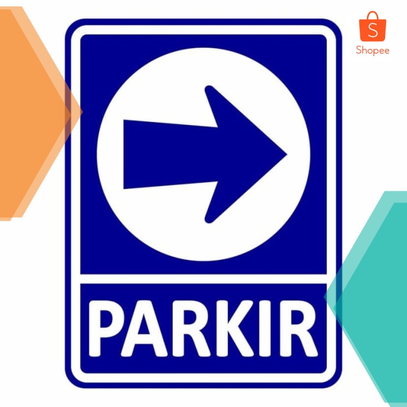 Jual Promo Rambu Petunjuk Parkir Panah Kanan 45cm x 60cm Plat Alumunium ...