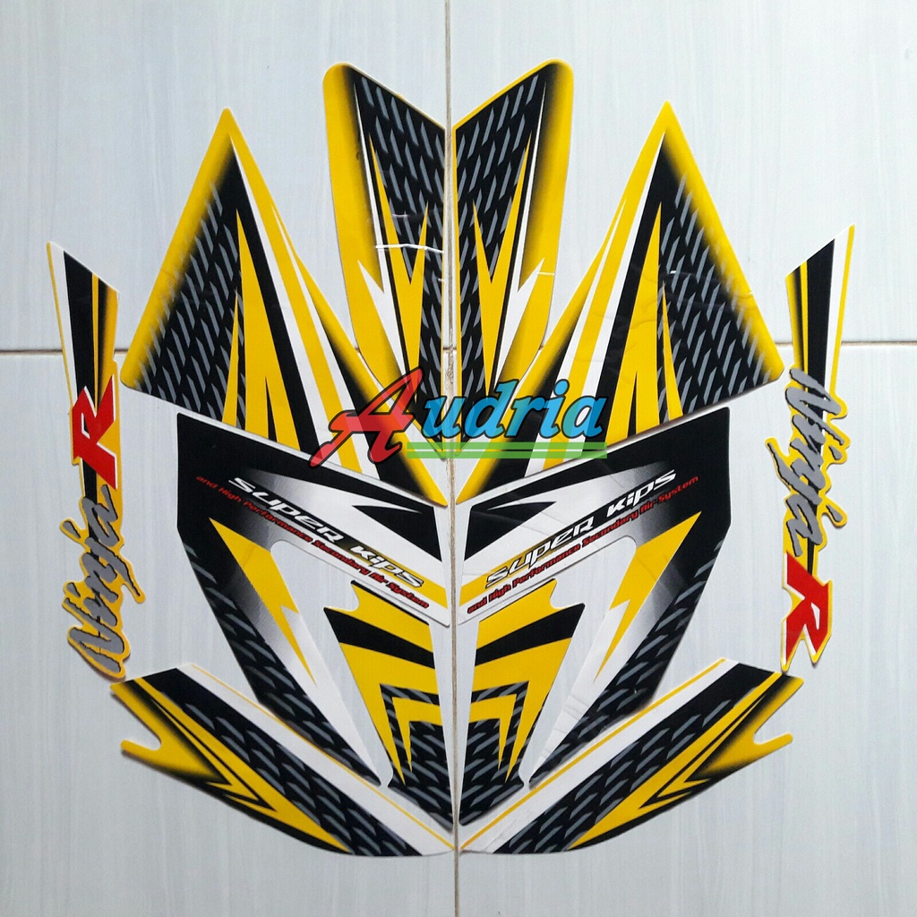 Jual stiker Motor ninja r 2013 kuning | Shopee Indonesia