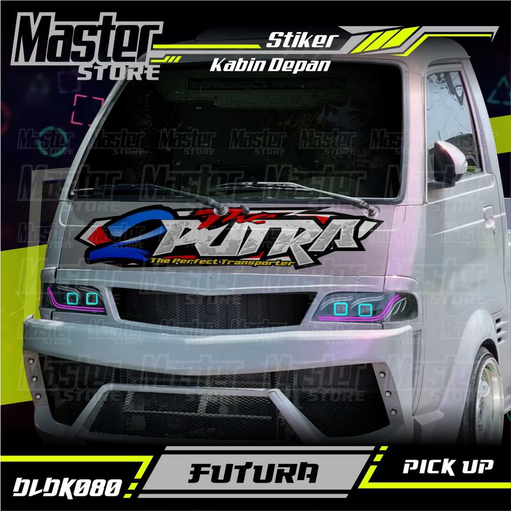 Jual Stiker Decal Kabin Depan 2 PUTRA All Pick Up Pick Up L300, FUTURA ...
