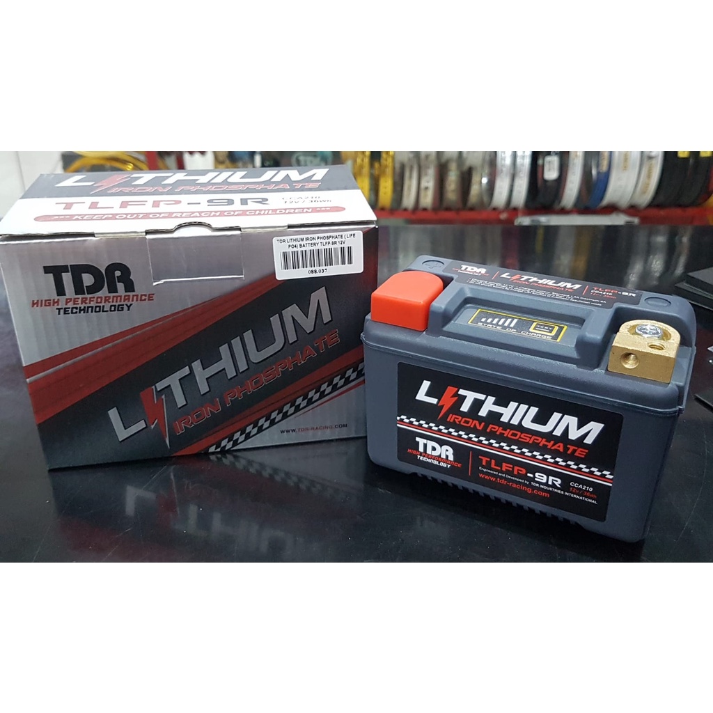 Jual Tdr Lithium Iron Phosphate Lifepo4 Battery Tlfp 9r 12v Untuk Motor 250cc Xmax Ninja250 8653