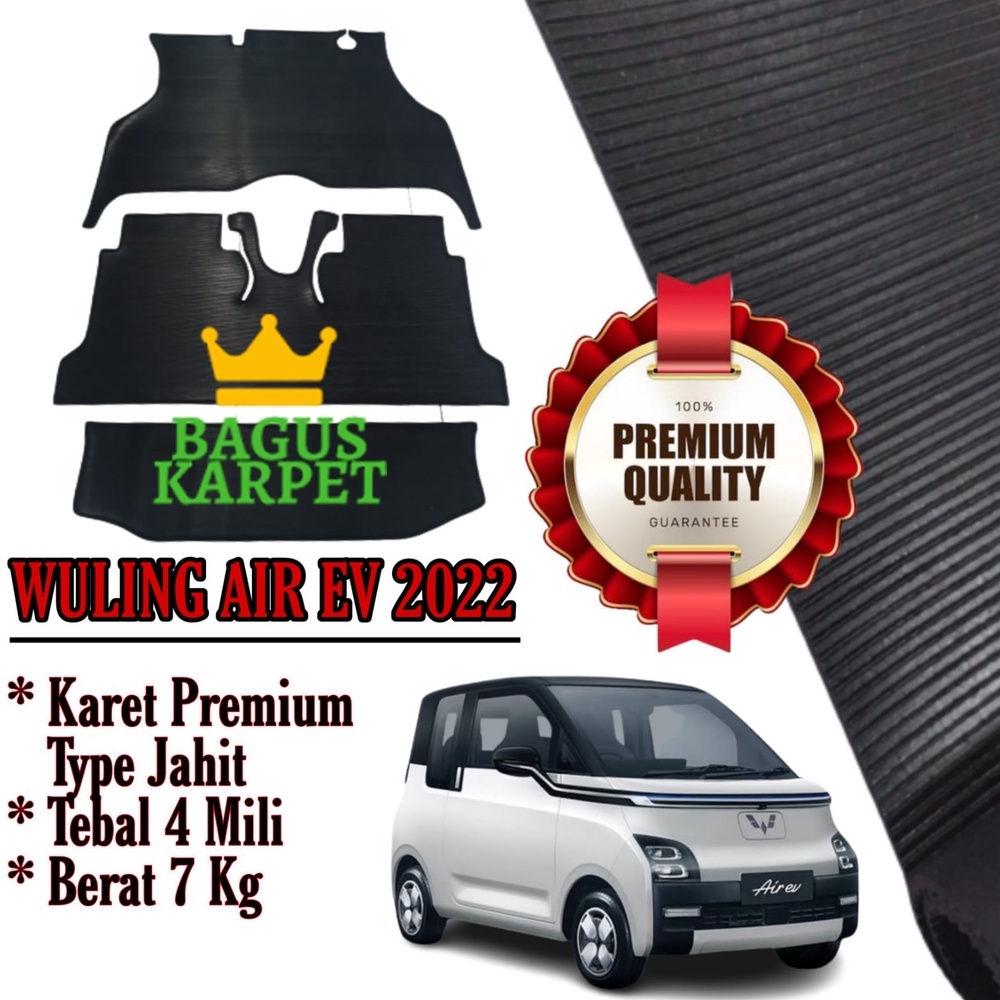 Jual Baguskarpet Karpet Karet Mobil Wuling Air Ev Black Premium