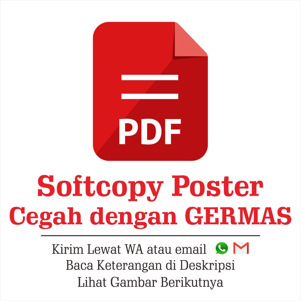 Jual Soft Copy Poster Jaga Diri Dan Keluarga Dengan Germas Poster Promkes Poster Pengabdian 