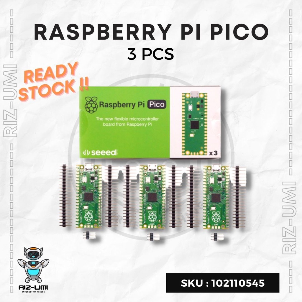 Jual Raspberry Pi Pico 3 Pcs | Shopee Indonesia