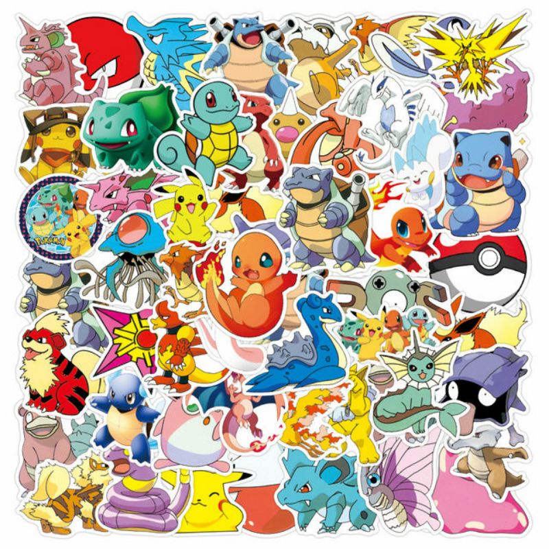 Jual Stiker Pokemon Pack Style 260318 Stiker Aesthetic Keren Imut