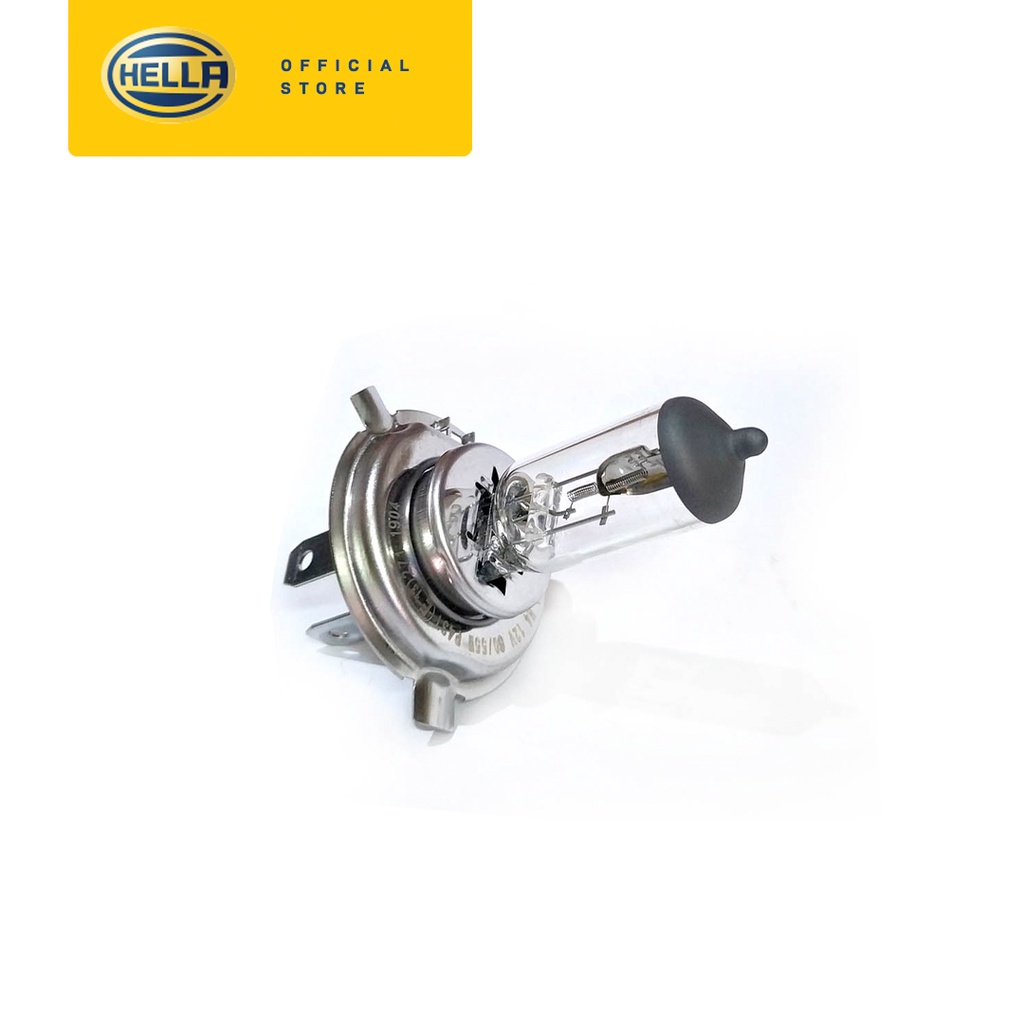 Hella Lampu Mobil Bohlam Halogen H4 12V 60/55W P43T 1pcs - Lampu Aksesoris Mobil Premium Untuk Tipe Mobil Universal