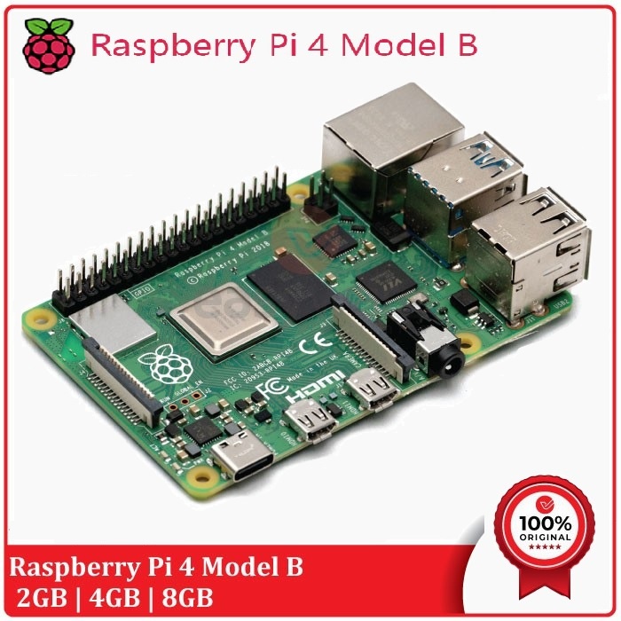 Jual Raspberry Pi 4 Model B Module - 2GB 4GB 8GB Original Made In UK ...