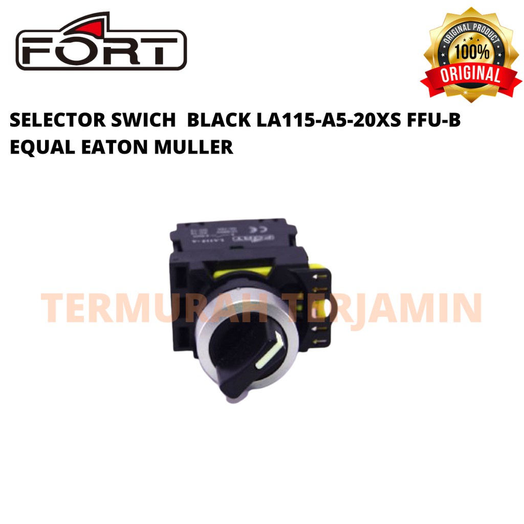 Jual Selector Switch Black La115 A5 20xs Ffu B Equal Eaton Muller Shopee Indonesia 