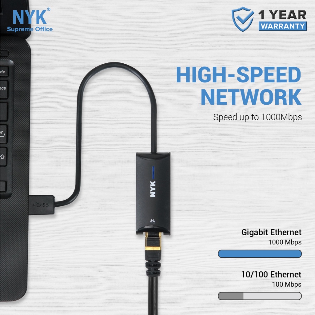 NYK Converter Hub  INTERNET Kabel USB 3.0 to LAN RJ45 + OTG TYPE C Adapter ETHETNET RJ45 speed 1000mbps COD HUB bergaransi Docking Station Data transf (4)