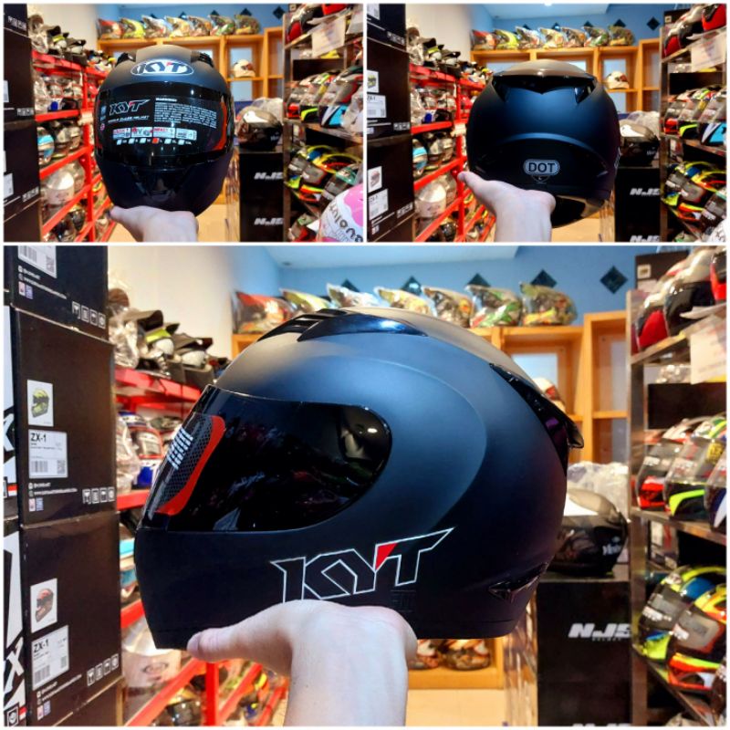 Jual HELM KYT R10 BLACK DOFF Shopee Indonesia