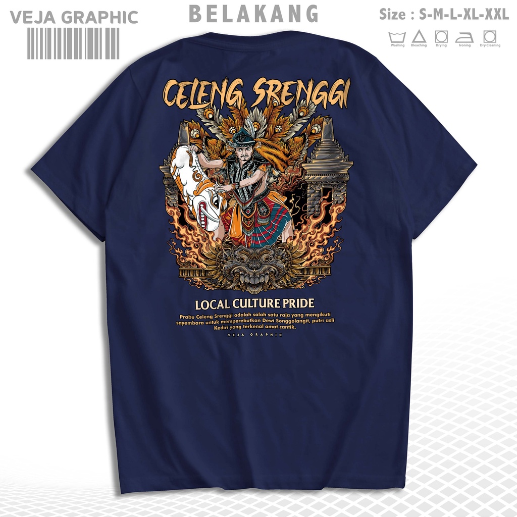 Jual VEJAGRAPHIC T-Shirt Prabu Celeng Srenggi Kaos Indonesia