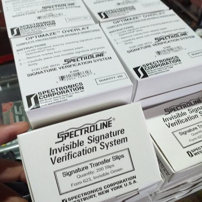 Jual 1 set spectroline & overlay signature | Shopee Indonesia
