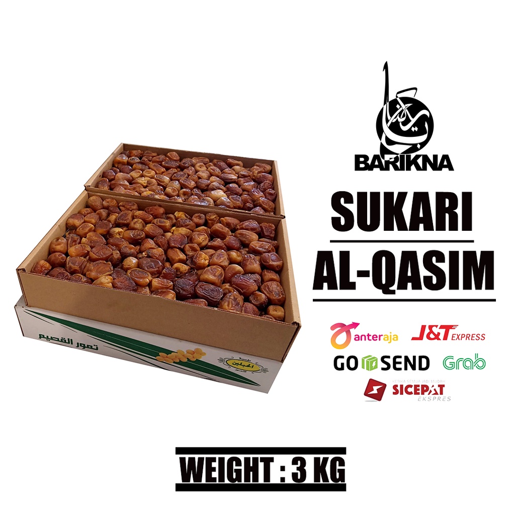 Jual SUKARI/KURMA SUKARI/SUKARI 3KG/SUKARI FRESH/DUS 3KG | Shopee Indonesia