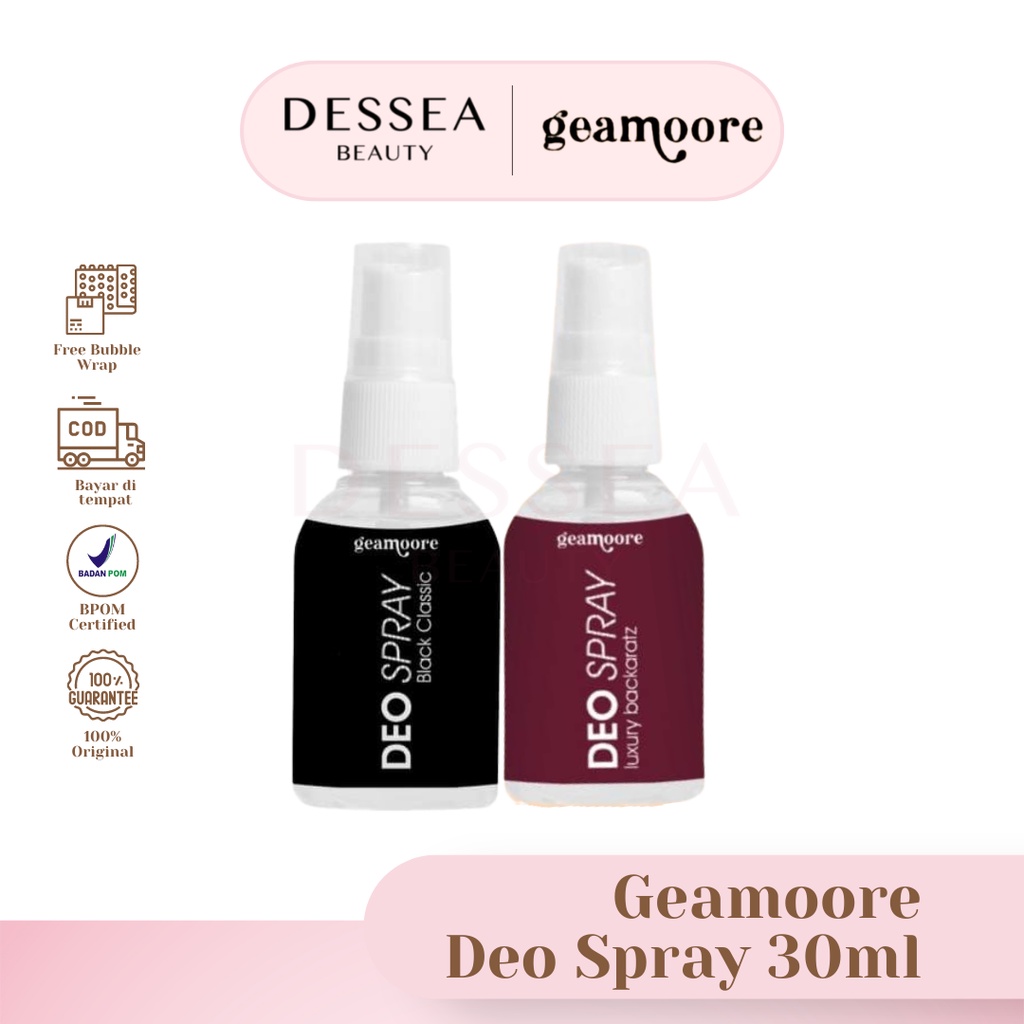 Jual (BPOM) GEAMOORE DEO SPRAY 30ML (BISA COD) Shopee Indonesia
