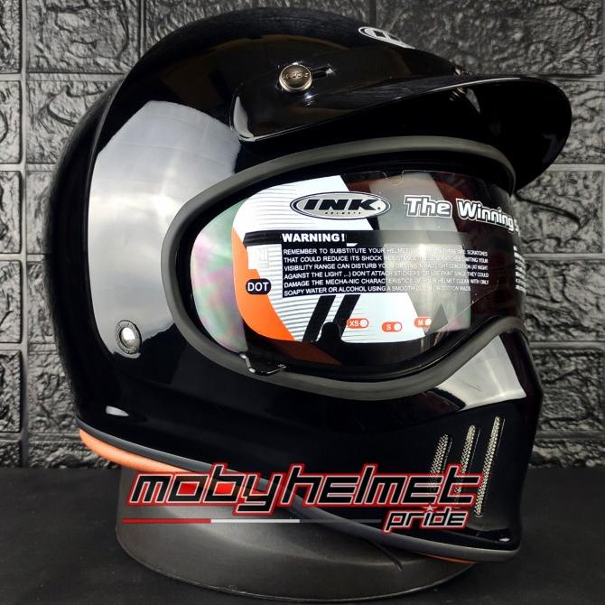 Jual Helm INK Trooper Solid - Black Glossy - Hitam Glossy | Shopee ...