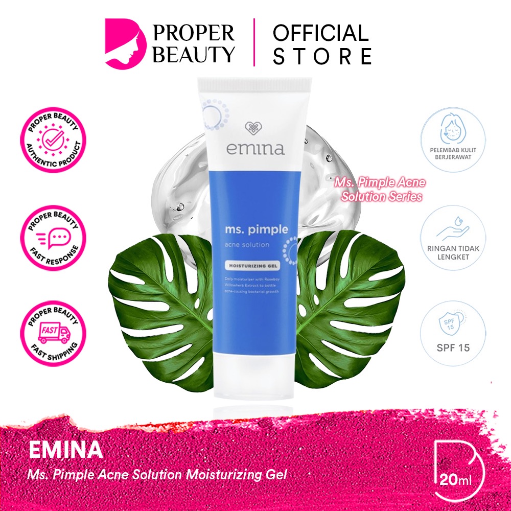 Jual EMINA Ms. Pimple Acne Solution Moisturizing Gel Indonesia