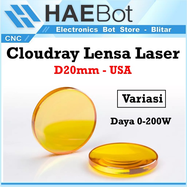 Jual [haebot] Cloudray Lensa Laser Co2 D20mm 20mm Usa Znse Fl Cnc Fokus