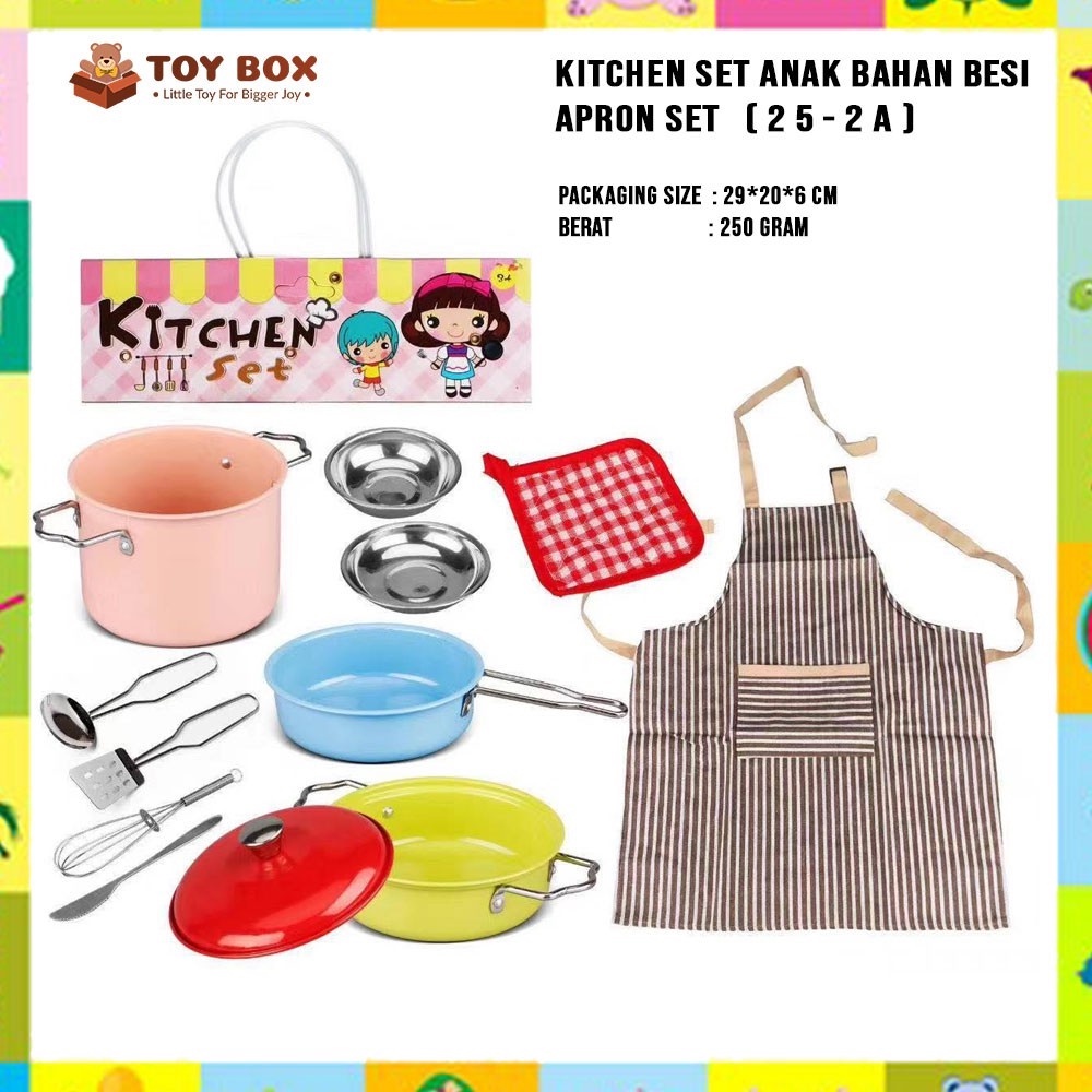Jual BACA DESKRIPSI TERLEBIH DAHULU - Kitchen Set Anak Bahan Besi Apron ...
