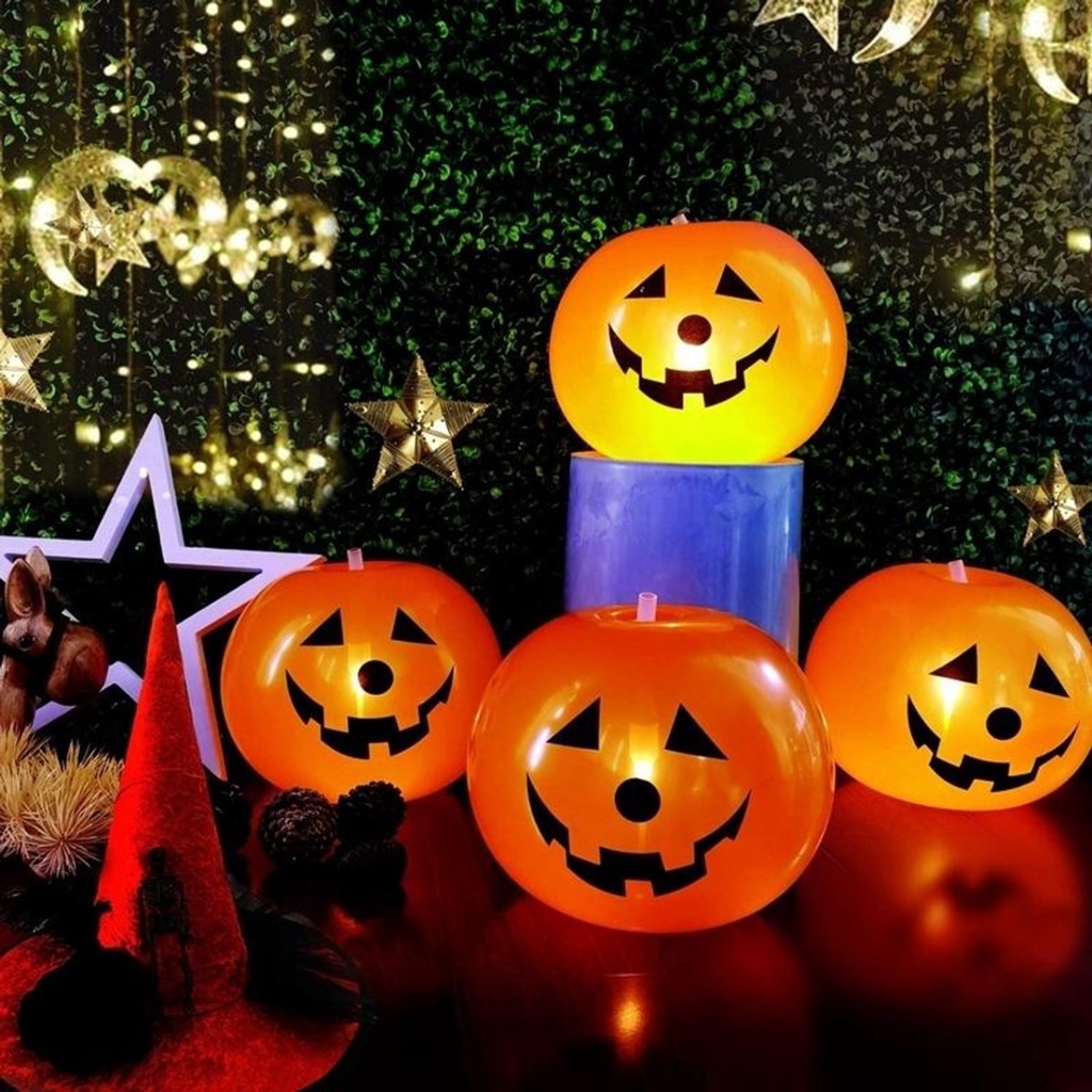 Jual Hiasan Dekorasi Halloween Balon LED Pumpkin Hlw | Shopee Indonesia