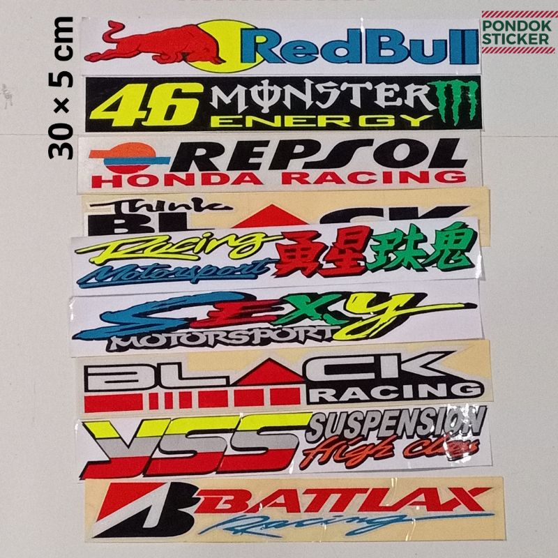 Jual Sticker cutting Motor Mobil Repsol Redbull Racing | Shopee Indonesia
