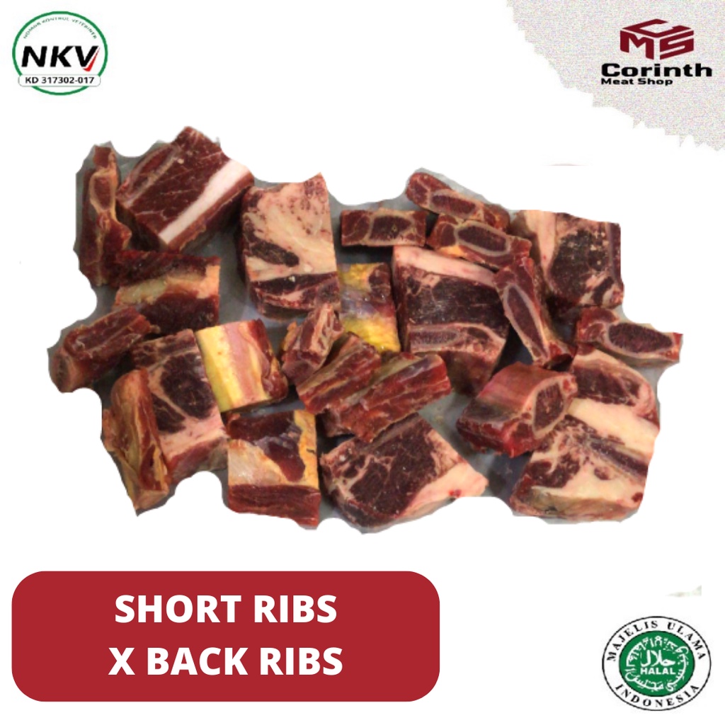 Jual Iga Sapi Aus Beef Back Ribs Short Ribs Aus 1kg Shopee Indonesia