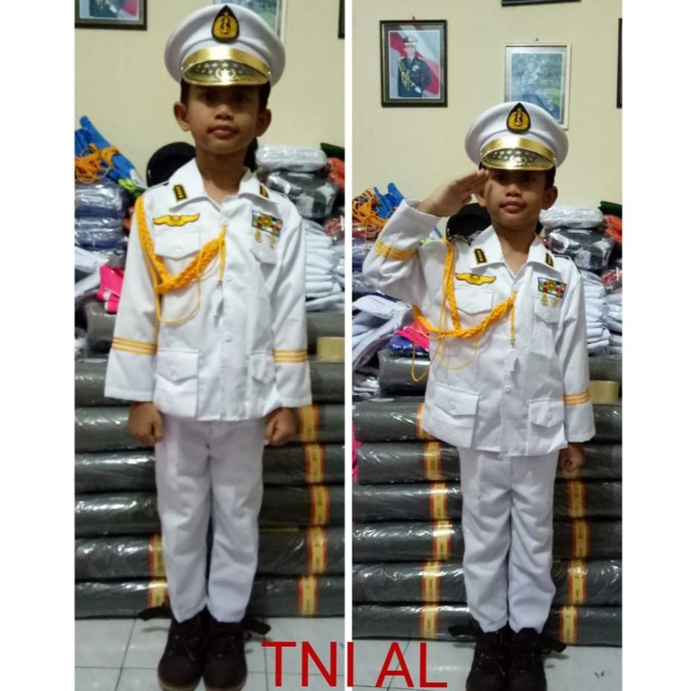 Jual Baju seragam anak/ baju profesi TNI AL anak/ baju seragam sekolah